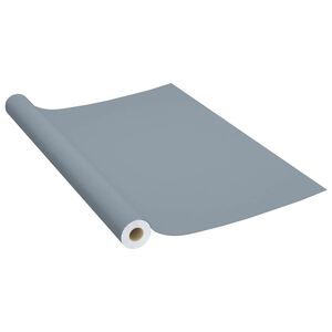 vidaXL Samolepiacia f&oacute;lia na n&aacute;bytok siv&aacute; 500x90 cm PVC