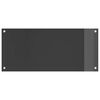vidaXL Kuchynský backsplash Tmavo šedá 90 x 40 x 0,6 cm tvrdené sklo