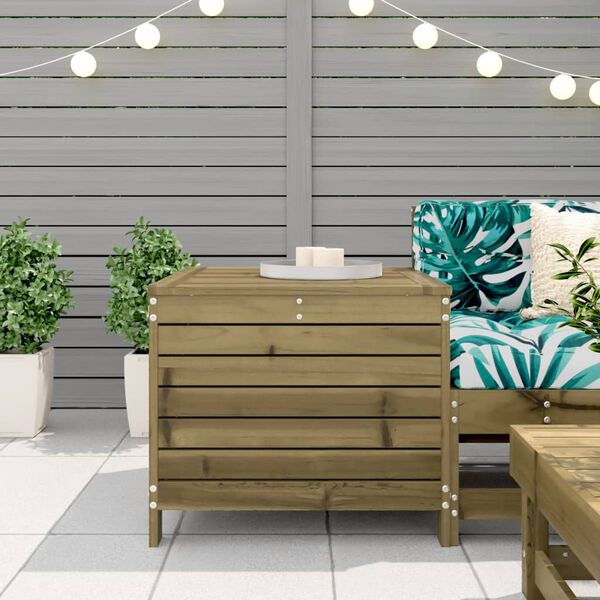 vidaXL Záhradná taburetka 62x63,5x53,5 cm impregnovaná borovica