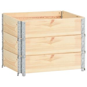 vidaXL Vyv&yacute;&scaron;en&eacute; z&aacute;hony 3 ks 60x80 cm borovicov&yacute; mas&iacute;v