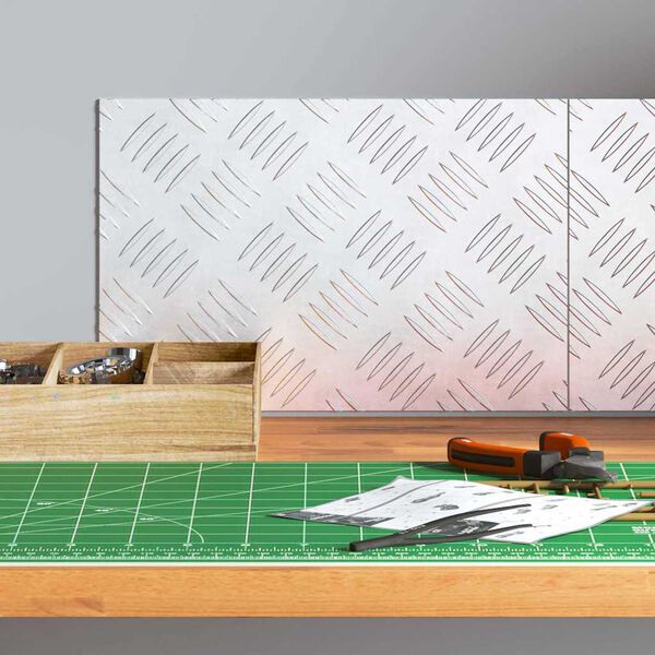 vidaXL Schodov&yacute; ro&scaron;t Obdĺžnikov&yacute; 2 pcs Strieborn&aacute; 30 x 20 cm Hlin&iacute;k