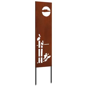 vidaXL Z&aacute;hradn&aacute; clona na s&uacute;kromie Rezac&iacute; Hrdzav&yacute; 32 x 140 cm