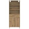 vidaXL Highboard Remeseln&yacute; dub 69,5 x 34 x 180 cm Kompozitn&eacute; drevo