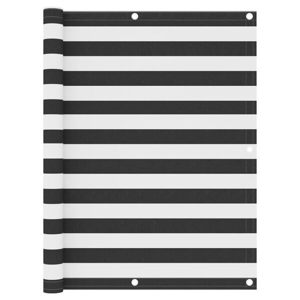 vidaXL Balkónová markíza, antracit a biela 120x500 cm, oxfordská látka