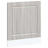 vidaXL Panel um&yacute;vačky riadu Porto siv&eacute; sonoma 60x1,5x57 cm kompozitn&eacute; drevo