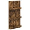 vidaXL Reg&aacute;l na časopisy Dymov&aacute; dub 51 x 11 x 102 cm Kompozitn&eacute; drevo