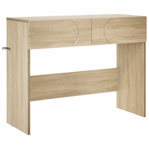 vidaXL Konzolov&yacute; stol&iacute;k Dub sonoma 96,5 x 38 x 75 cm Spracovan&eacute; drevo