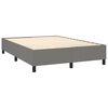 vidaXL Boxspring posteľ s matracom tmavosiv&aacute; 140x190 cm l&aacute;tka
