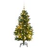 vidaXL Umel&yacute; v&yacute;klopn&yacute; vianočn&yacute; stromček 150 LED a sada g&uacute;ľ 150 cm