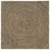 vidaXL Koberec do oblasti Pr&iacute;rodn&aacute; a čierna 120 x 120 cm Juta