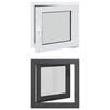 vidaXL Otočn&eacute; a sklopn&eacute; okno do suter&eacute;nu RISOR 60 x 60 cm PVC a sklo
