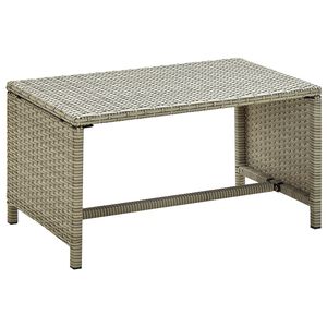 vidaXL Konferenčn&yacute; stol&iacute;k, b&eacute;žov&yacute; 70x40x38 cm, polyratan
