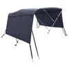 vidaXL Strie&scaron;ka Bimini s 3 obl&uacute;kmi a stenami 183x(137-152)x137 cm