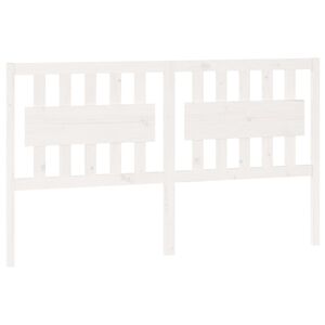 vidaXL Čelo postele biele 165,5x4x100 cm mas&iacute;vna borovica