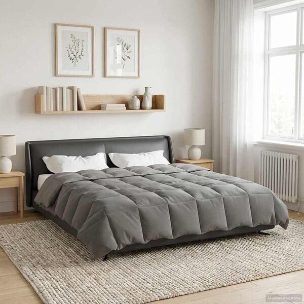 vidaXL Prikr&yacute;vka na cel&yacute; rok Svetlosiv&aacute; 240 x 260 cm Mikrovl&aacute;kno