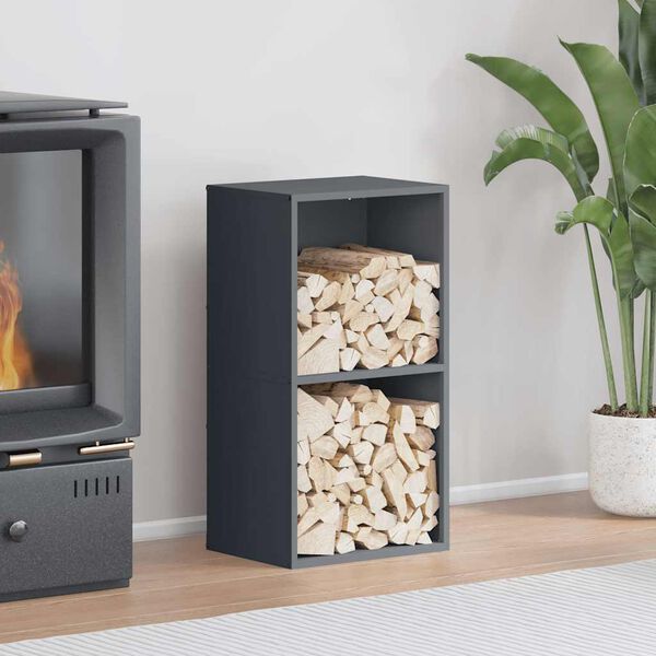 vidaXL Regál na krbové drevo, 40x30x75 cm, za studena lisovaná oceľ