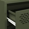 vidaXL Komoda olivovozelen&aacute; 68x39x58,5 cm oceľ valcovan&aacute; za studena