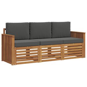 vidaXL S&uacute;pravy pohoviek s vank&uacute;&scaron;om 3 pcs Pr&iacute;rodn&aacute; a antracitov&aacute;