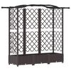 vidaXL Vyv&yacute;&scaron;en&yacute; z&aacute;hon s mriežkou a strechou Hned&aacute; 163 x 40 x 123 cm PP