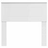 vidaXL Zadn&eacute; čelo s čelnou doskou Leskl&aacute; biela 75 cm Kompozitn&eacute; drevo