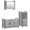 vidaXL Set kabinetov do k&uacute;peľne 3 ks Siv&yacute; Sonoma 40 x 36 x 99,5 cm