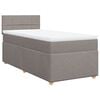 vidaXL Posteľn&yacute; r&aacute;m boxspring s matracom sivohned&yacute; 90x190 cm l&aacute;tka
