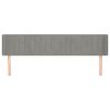 vidaXL Čelo postele so z&aacute;hybmi bledosiv&eacute; 163x16x78/88 cm zamat
