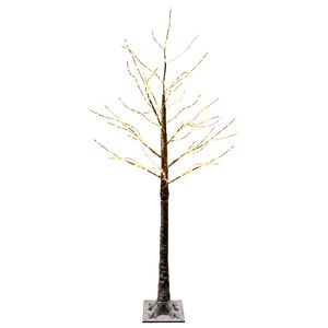 vidaXL Zasnežen&yacute; LED vianočn&yacute; stromček Hned&aacute; 22 x 22 x 150 cm Plast