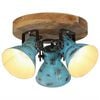 vidaXL Stropn&aacute; lampa 25 W &scaron;muhovan&aacute; modr&aacute; 35x35x25 cm E27