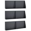 vidaXL Oporn&yacute; m&uacute;r 6 ks 60 x 12 x 30 cm Oceľ Antracitov&aacute;