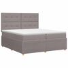 vidaXL Posteľ boxspring s matracom Sivohned&aacute; 200 x 200 cm L&aacute;tka