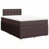 vidaXL Boxspring posteľ s matracom tmavohned&aacute; 120x190 cm l&aacute;tka