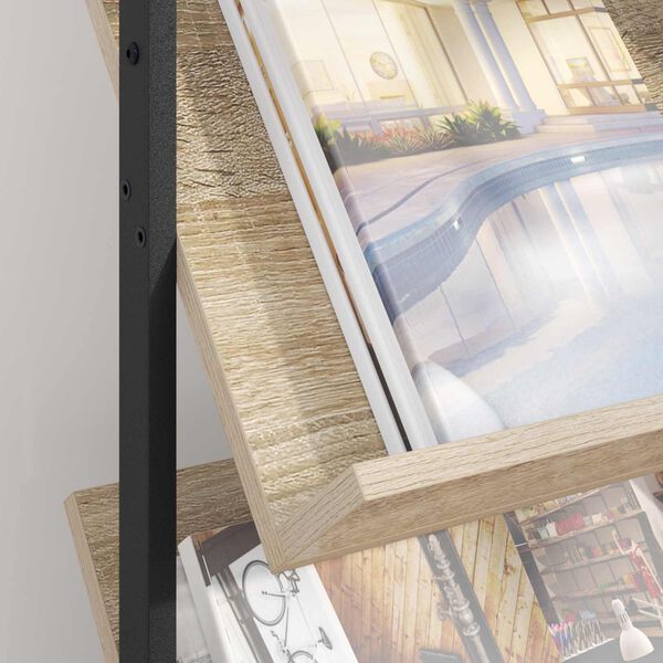 vidaXL Reg&aacute;l na časopisy s poličkou Sonoma dub 68 x 40 x 123.5 cm