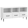 vidaXL TV skrinka Biela s vysok&yacute;m leskom 102 x 34,5 x 50 cm