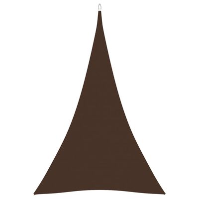vidaXL Tieniaca plachta oxfordská látka trojuholníková 4x5x5 m hnedá