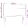 vidaXL LED hlavov&aacute; doska s čelnou doskou Tmavohned&aacute; 80 cm Polyester