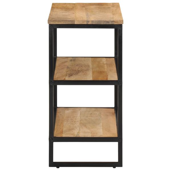 vidaXL Konzolový stolík 70x35x70 cm, surový mangový masív