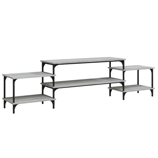 vidaXL TV skrinka sivá sonoma 197x35x52 cm spracované drevo