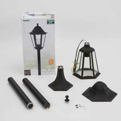 Smartwares Záhradná stĺpová lampa, 60 W čierna 125cm CLAS5000.037