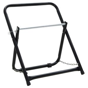 vidaXL Voz&iacute;k na bubon na hadicu 48 cm 45 kg čierny pr&aacute;&scaron;kovan&aacute; oceľ