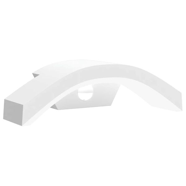 vidaXL Vonkaj&scaron;ie LED n&aacute;stenn&eacute; svietidlo so senzorom biele liaty hlin&iacute;k