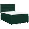 vidaXL Posteľn&yacute; r&aacute;m boxsping s matracom tmavozelen&yacute; 140x190 cm zamat