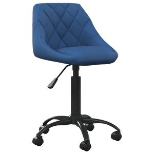 vidaXL Kancel&aacute;rska stolička modr&aacute; zamatov&aacute;