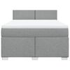 vidaXL Boxspring posteľ s matracom bledosiv&aacute; 140x200 cm l&aacute;tka