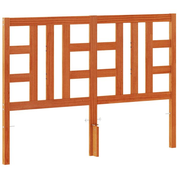 vidaXL Čelo postele voskov&eacute; hned&eacute; 150 cm mas&iacute;vna borovica