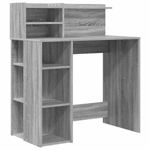 vidaXL St&ocirc;l Siv&yacute; Sonoma Kompozitn&eacute; drevo 90 x 48 x 101,5 cm