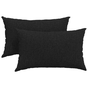 vidaXL Vank&uacute;&scaron;e na pohovku 2 ks l&aacute;tka Čierna 50 x 30 cm