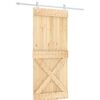 vidaXL Posuvn&eacute; dvere Pr&iacute;rodn&aacute; a biela 90 x 210 cm