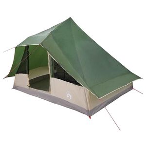 vidaXL Tipi stan 10-miestny Zelen&aacute; taft