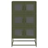 vidaXL Highboard Olive Green 68x39x123 cm Oceľ
